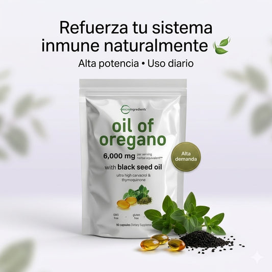 Aceite de Orégano 🌿 Refuerza tu sistema inmune