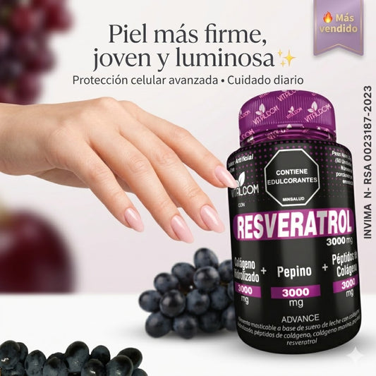 Resveratrol 💜 Reduce los signos de la edad