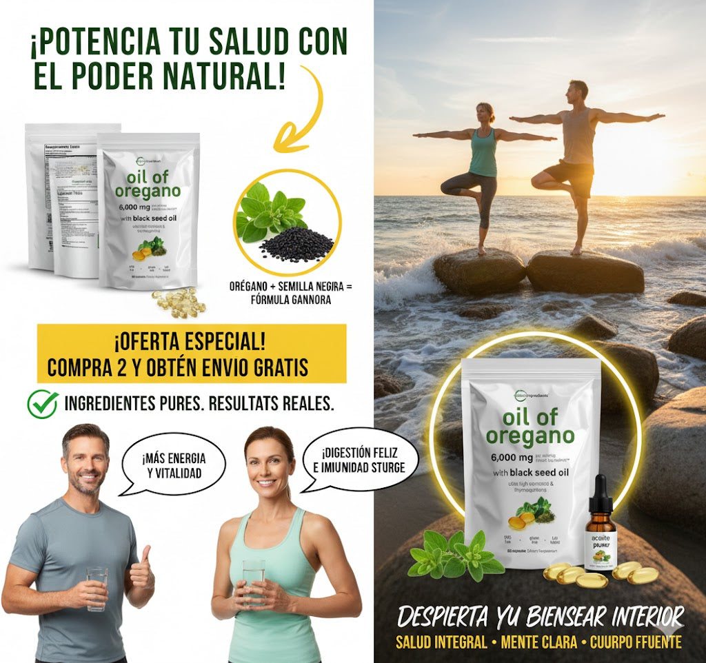 Aceite de Orégano 🌿 Refuerza tu sistema inmune
